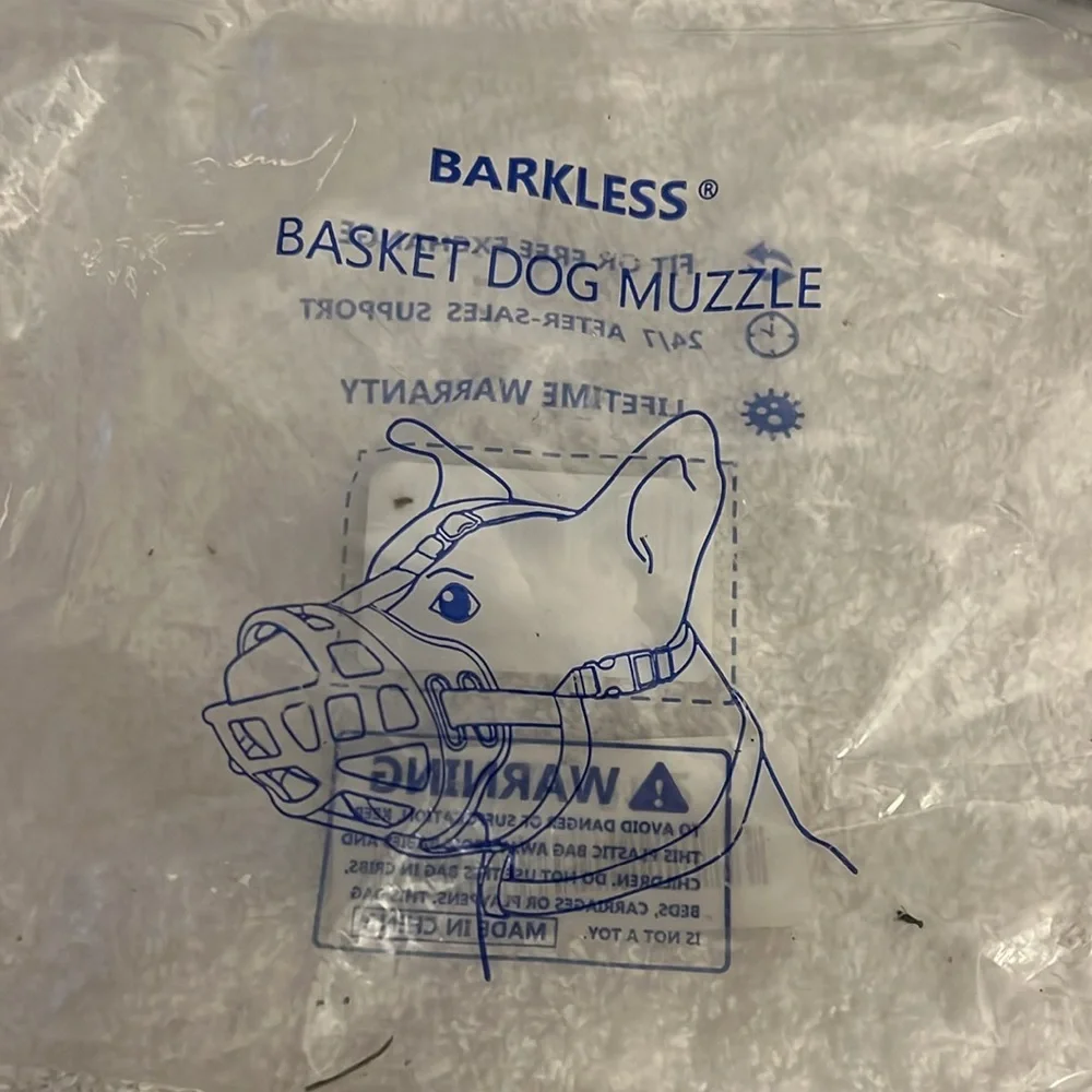 Barkless dog muzzle